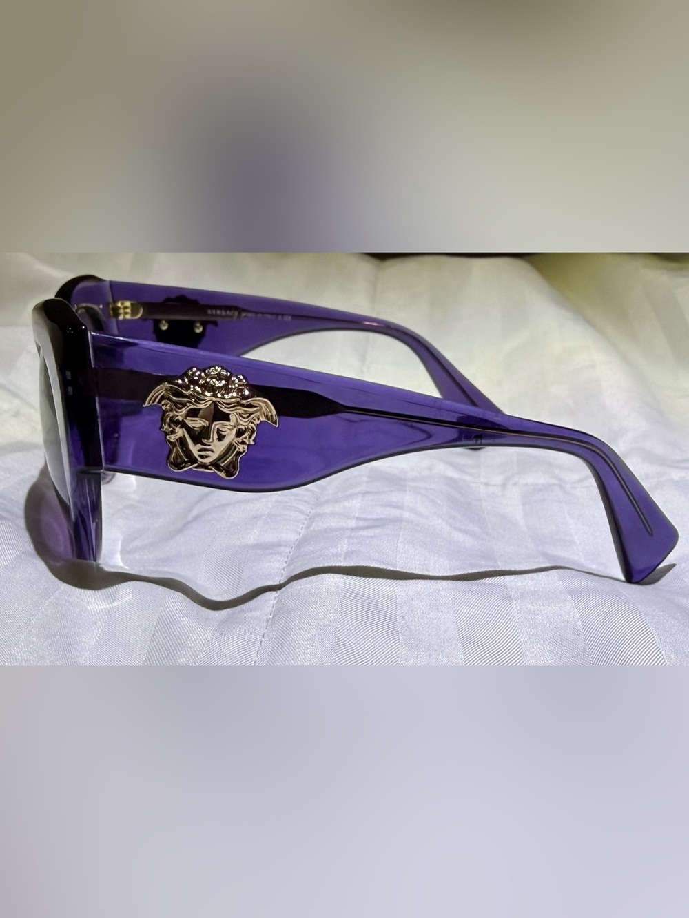 Versace VE 4297 Purple Medusa Cat Eye Sunglasses - Picture 5 of 10
